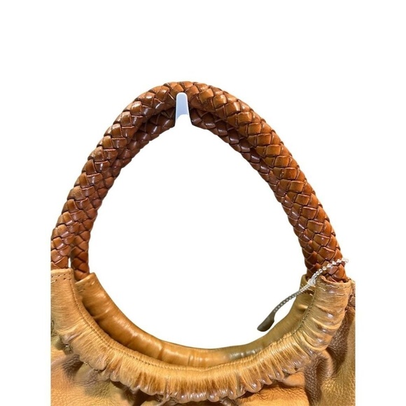 Fossil Women's Beige Leather Crossbody Bucket Bag with Removable Strap Vintage - Picture 5 of 7